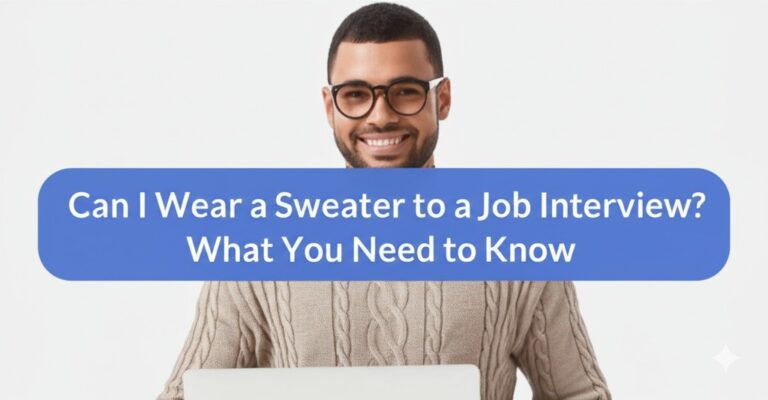 can i wear a sweater to a job interview