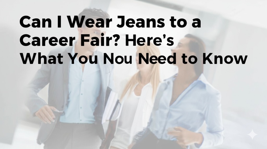 can i wear jeans to a career fair