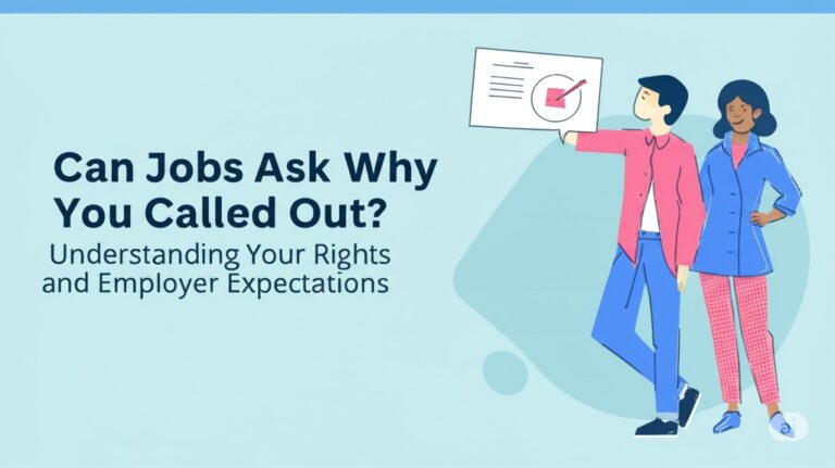 can jobs ask why you called out